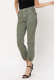 Olive Green Jogger Jeans by Vervet