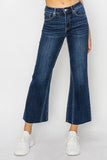 Mid Rise Seam Detailed Flare Jeans by Risen