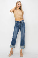 High Rise Straight Jeans by Risen