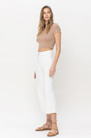 High Rise Wide Leg Jeans with Belt by Vervet