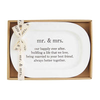 Mr. and Mrs. Sentiment Plate