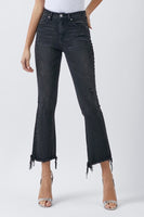 Mid Rise Ankle Flare Jeans by Risen