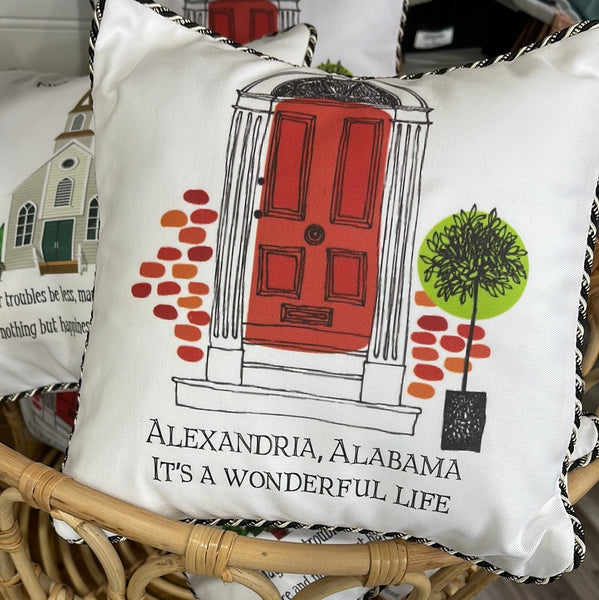 Alexandria Pillow - Orange Door